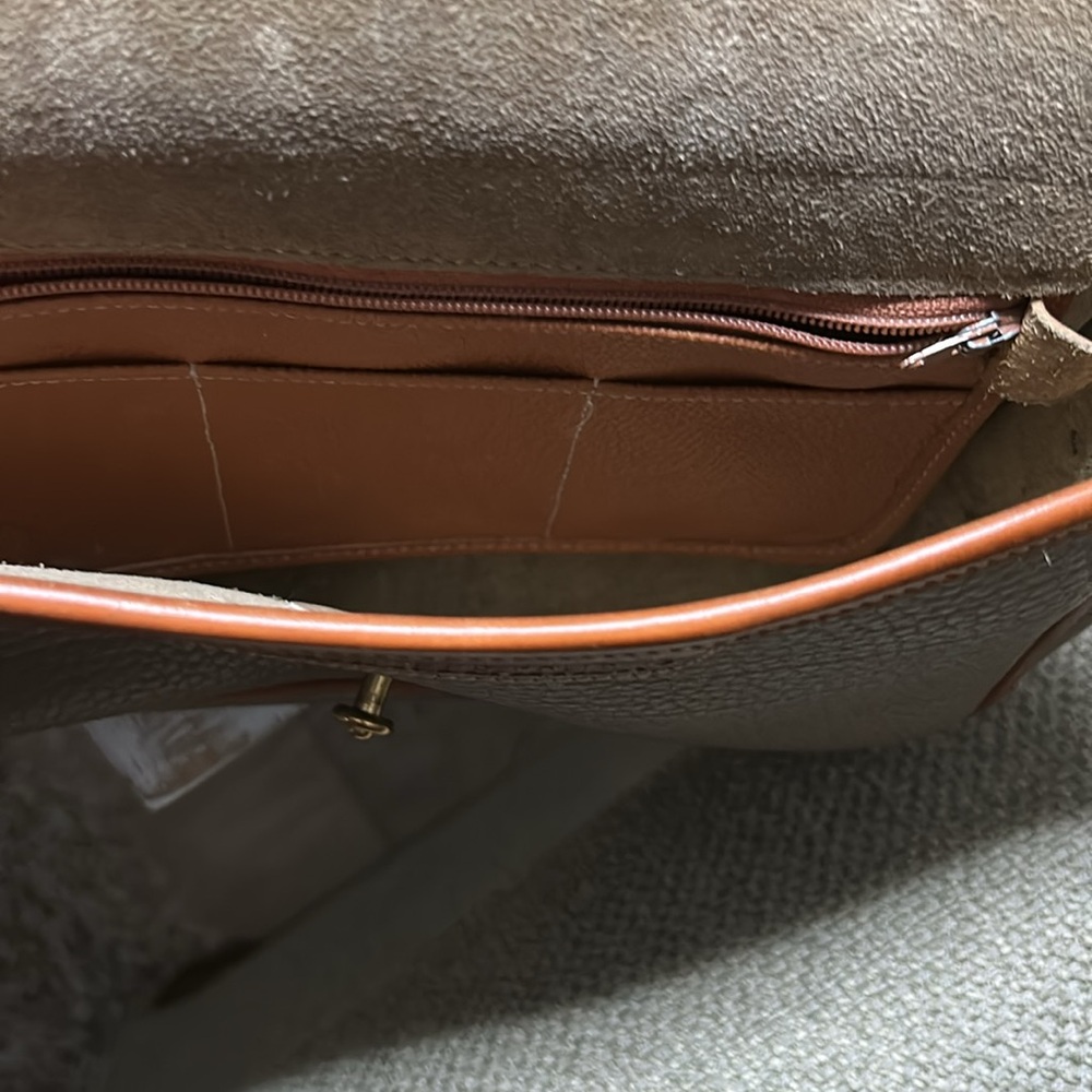 Dooney & Bourke Brown Crossbody Bag with Gold Hardware - Picture 6 of 6